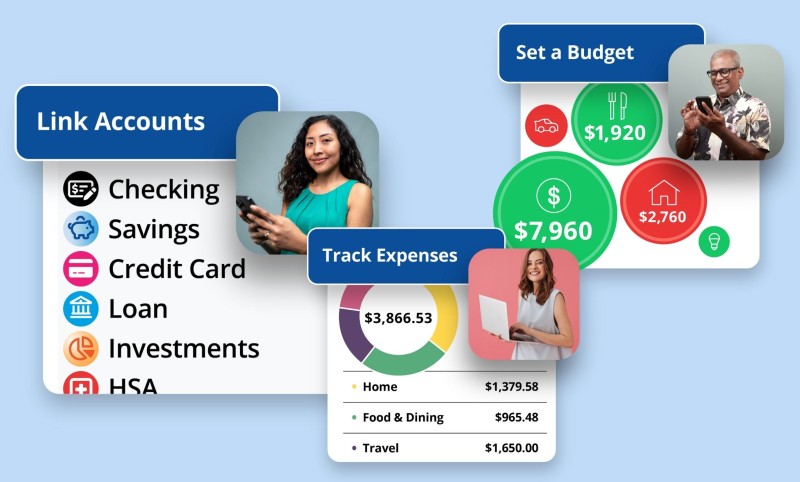 Link Accounts, Set a Budget, Track Expenses